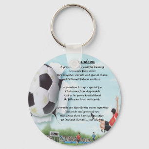 Fußball-   Enkel-Gedicht Schlüsselanhänger