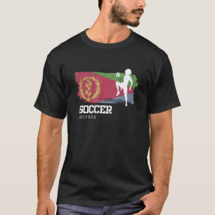 Fußball Eritrea Flag Football Frauenfußball Mädche T-Shirt