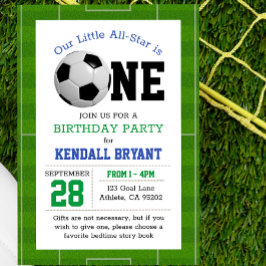 Fußball erster Geburtstag Einladung