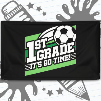 Fußball erster Klasse zurück zur Schule Banner
