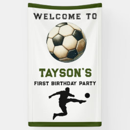 Fußball Erstes Jahr ab 1. Geburtstag Banner