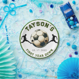 Fußball - Erstes Jahr ab 1. Geburtstag Pappteller