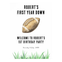 Fußball Erstes Jahr Runter 1. Geburtstag Party