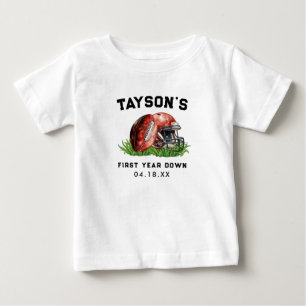 Fußball Erstes Jahr unter dem 1. Geburtstag Baby T-shirt