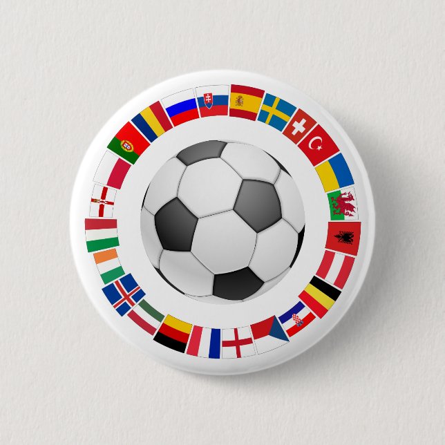 Fußball-Europameisterschaft 2016 Button (Vorderseite)