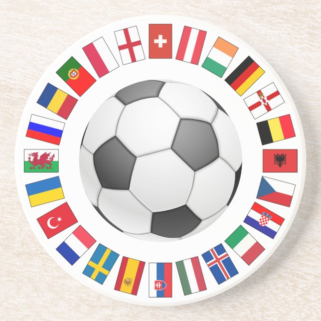 Fußball-Europameisterschaft 2016 Getränkeuntersetzer (Vorne)