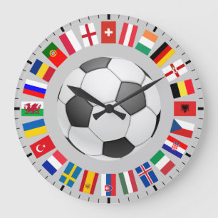 Fußball-Europameisterschaft 2016 Große Wanduhr