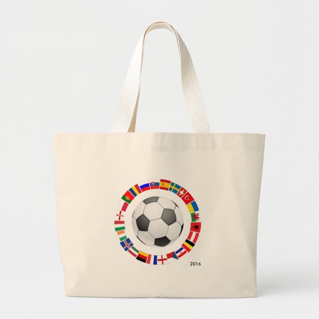 Fußball-Europameisterschaft 2016 Jumbo Stoffbeutel (Vorne)