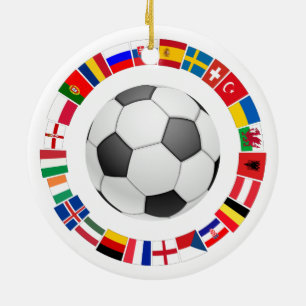 Fußball-Europameisterschaft 2016 Keramik Ornament