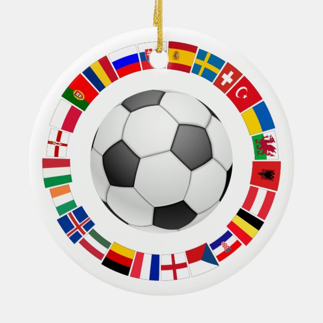 Fußball-Europameisterschaft 2016 Keramik Ornament (Hinten)