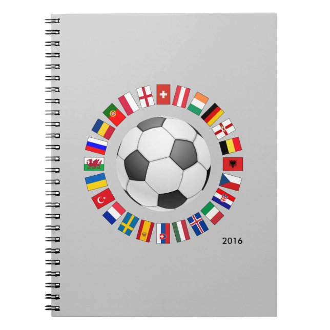 Fußball-Europameisterschaft 2016 Notizblock (Vorderseite)