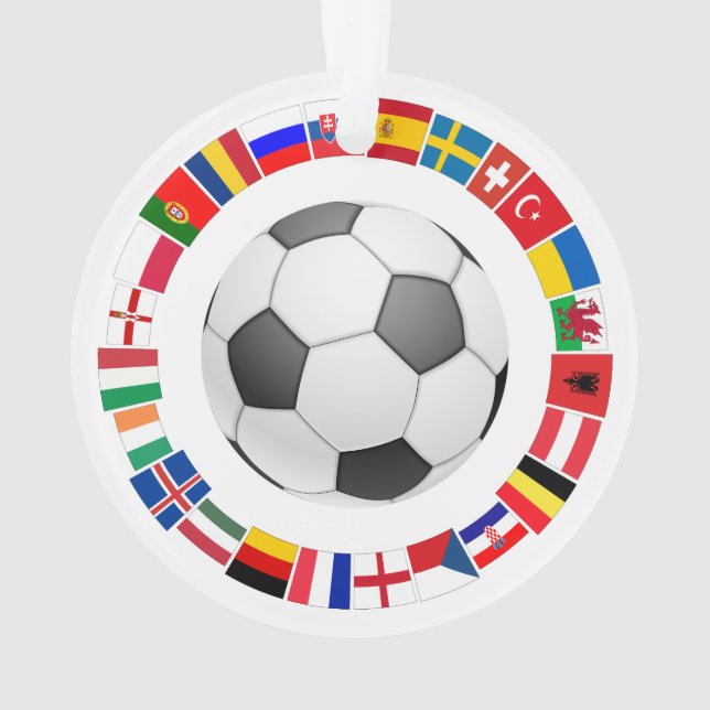 Fußball-Europameisterschaft 2016 Ornament (Rückseite)