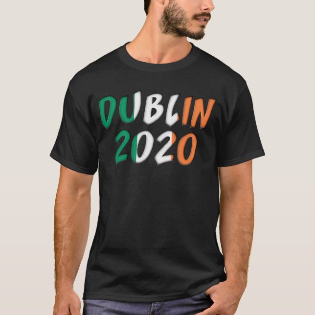 Fußball-Europameisterschaft 2020 in Dublin T-Shirt (Vorderseite)