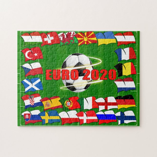 Fußball-Europameisterschaft - Fußball Puzzle (Horizontal)