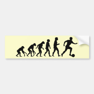 Fußball-Evolution Autoaufkleber