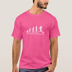 Fußball Evolution Funny Girl Women Fußball T-Shirt
