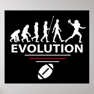 Fußball-Evolution Poster