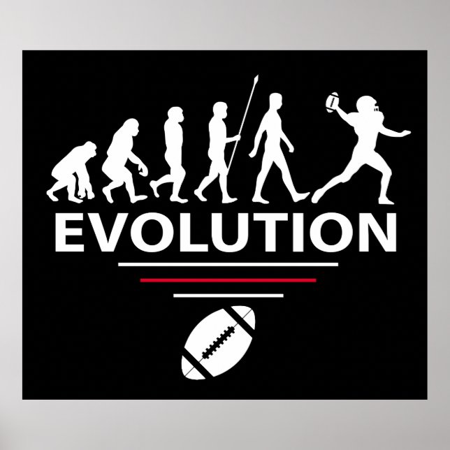 Fußball-Evolution Poster (Vorne)