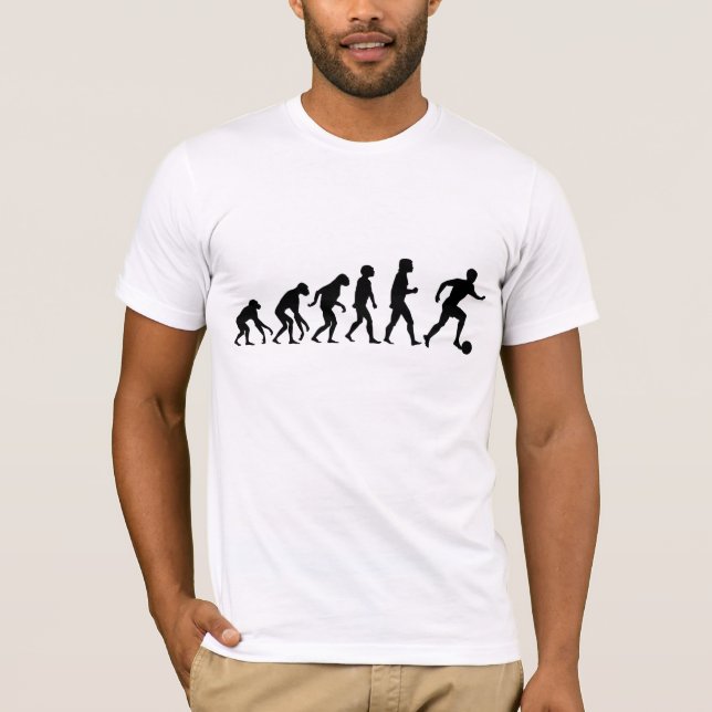 Fußball-Evolution T-Shirt (Vorderseite)