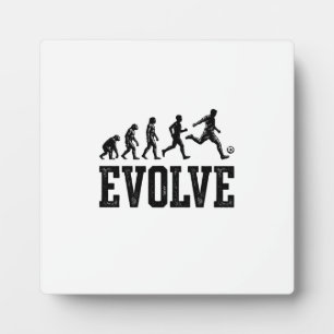 Fußball Evolution Vintage Vektor-Shirt-Design_1 Fotoplatte