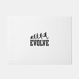 Fußball Evolution Vintage Vektor-Shirt-Design_1 Fußmatte