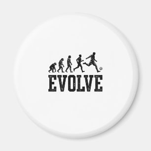 Fußball Evolution Vintage Vektor-Shirt-Design_1 Magnet