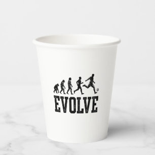 Fußball Evolution Vintage Vektor-Shirt-Design_1 Pappbecher