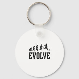 Fußball Evolution Vintage Vektor-Shirt-Design_1 Schlüsselanhänger