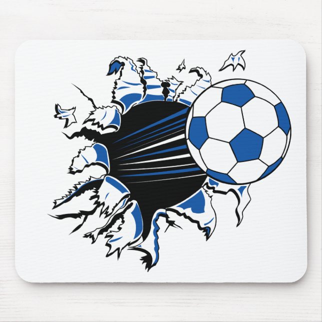 Fußball-Explosion Mousepad (Vorne)