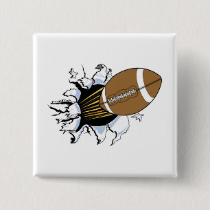 Fußball-Explosions-T - Shirts und Geschenke Button