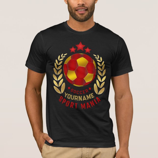 Fußball-Fan-Geschenkdesign T-Shirt (Vorderseite)