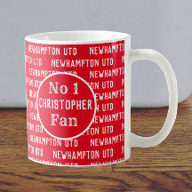 Fußball-Fan oder Fußball-Unterstützer Rot & Weiß