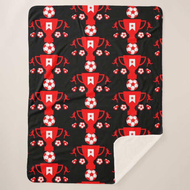 Fußball-Fan Sherpadecke (Vorderseite)