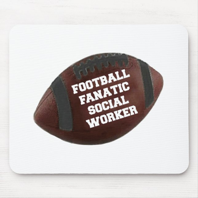 Fußball-Fanatic Social Worker Mousepad (Vorne)
