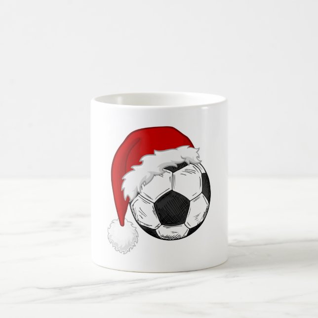 Fußball-Fans Weihnachts-Shirt-Design Fußball-Spiel Kaffeetasse (Mittel)