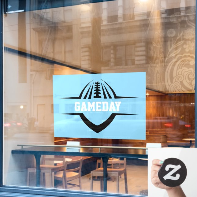 Fußball-Fensterklammer Fensteraufkleber (Café-Fenster)