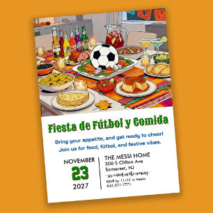 Fußball-Fiesta de Fútbol y Comida Einladung