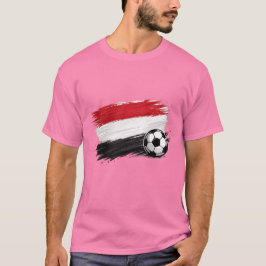 Fußball-Flagge-Fan-Minimalist-T-Shirt T-Shirt