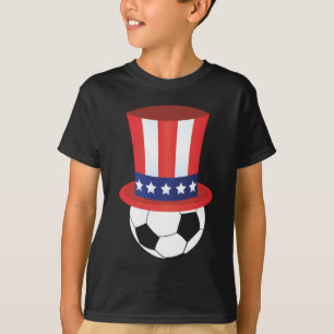 Fußball-Flagge-Hut - 4. von Juli T-Shirt