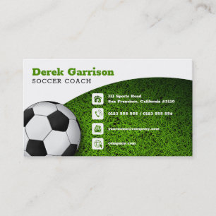 Fußball Football Sports Coach Business Card Visitenkarte