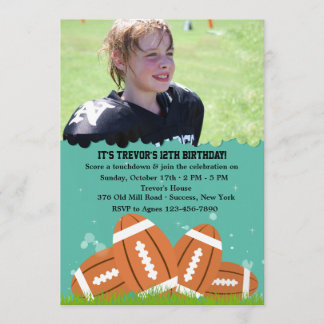 Fußball-Foto-Einladung Einladung