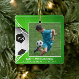 Fußball-Foto Personalisiert Keramikornament