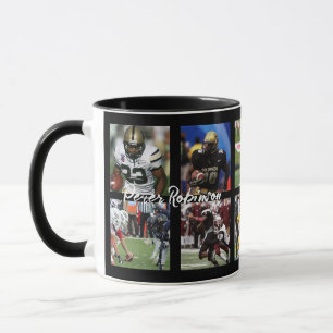 Fußball-Fotocollagen-Vorlage Foto-Block Tasse