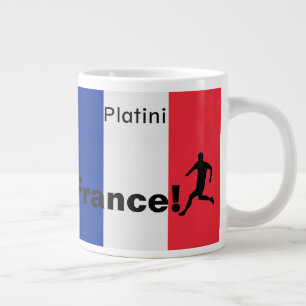 Fußball-Frankreich, anpassbar Jumbo-Tasse