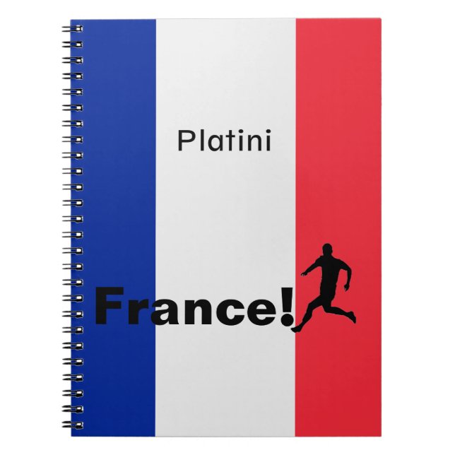 Fußball-Frankreich, anpassbar Notizblock (Vorderseite)