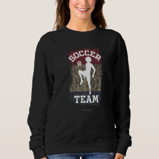 Fußball Frankreich Flag Football Frauenfußball Mäd Sweatshirt