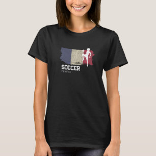 Fußball Frankreich Flag Football Frauenfußball Mäd T-Shirt