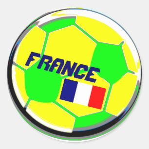 Fußball Frankreich Runder Aufkleber