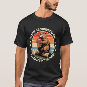Fußball Froher Tag des Murmeltieres Und Ja Es Ist T-Shirt