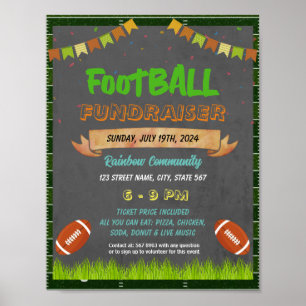 Fußball-Fundraiser-Event-Template Poster